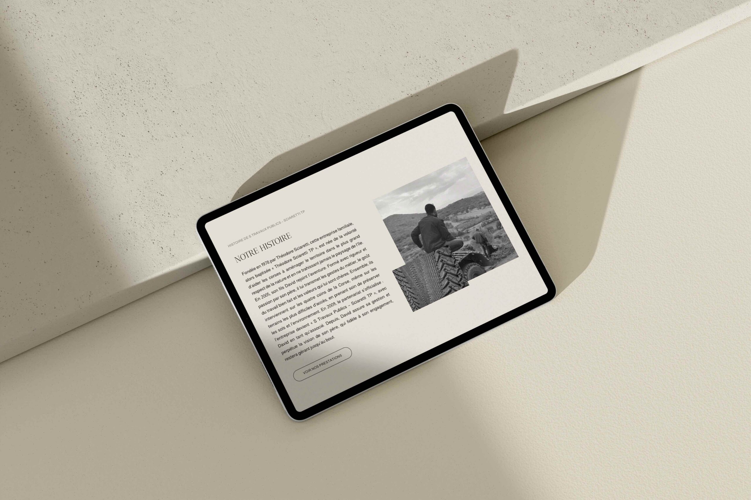 Création de site vitrine DéclinéTerrassement