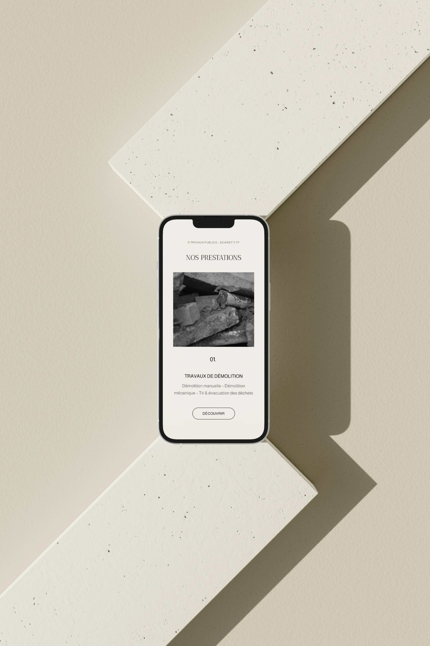 Création de site vitrine DéclinéTerrassement