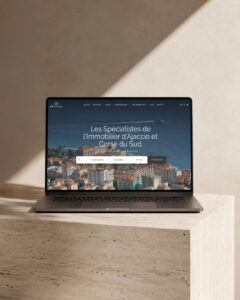 création site web agence immobilière dynamique et seo ajaccio