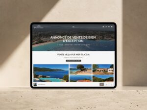 création site web agence immobilière dynamique et seo ajaccio