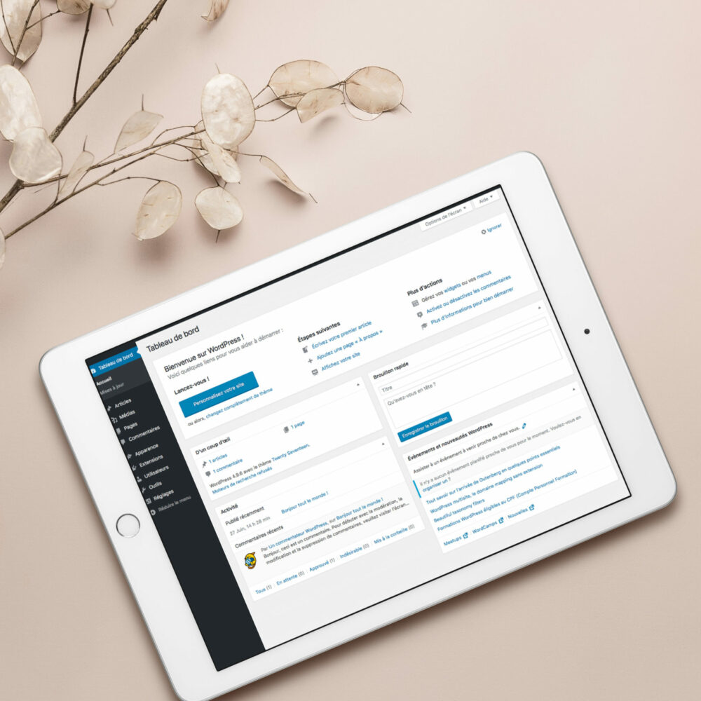 Coaching gestion site vitrine WordPress Candiotti Consulting